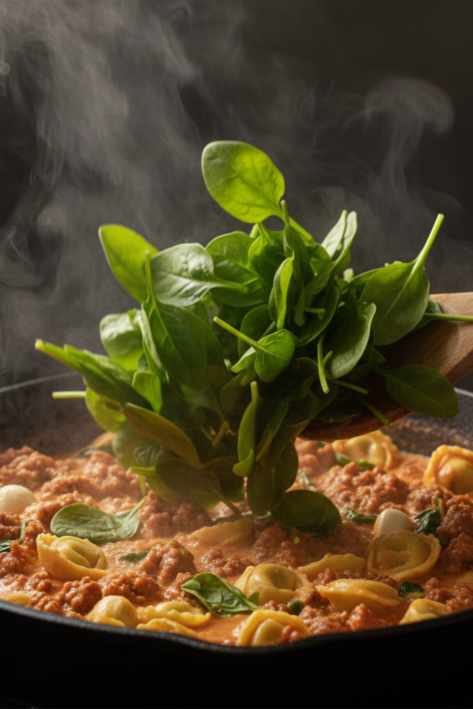 The Best Creamy Mozzarella Sausage Spinach Tomato Tortellini Recipe for 2026 4 Article Image Size 2025 12 18T170031.792