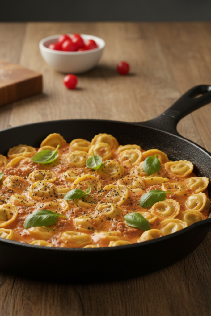 The Best Creamy Mozzarella Sausage Spinach Tomato Tortellini Recipe for 2026 5 Article Image Size 2025 12 18T170105.095