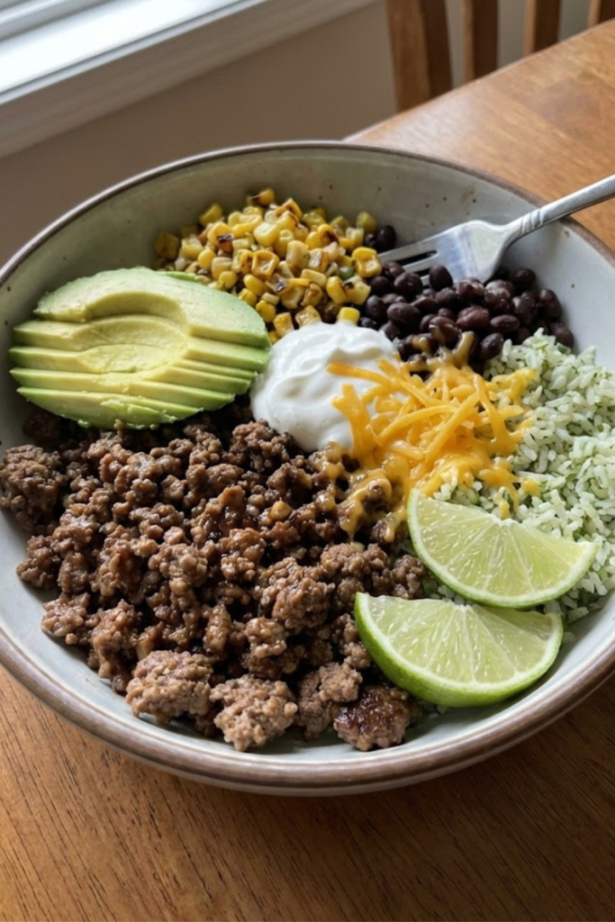The Ultimate Loaded Ground Beef Burrito Bowl Recipe (2026 Guide) 1 Article Image Size 2025 12 24T094337.496