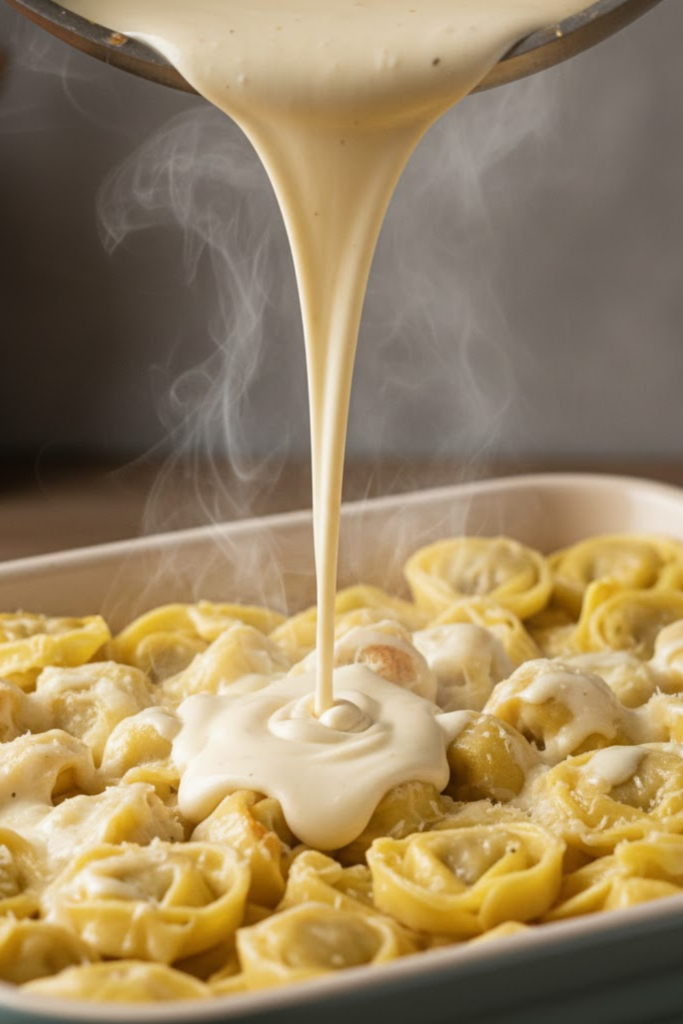 The Ultimate Cheesy Alfredo Tortellini Bake Recipe (2026) 5 Article Images 10 3