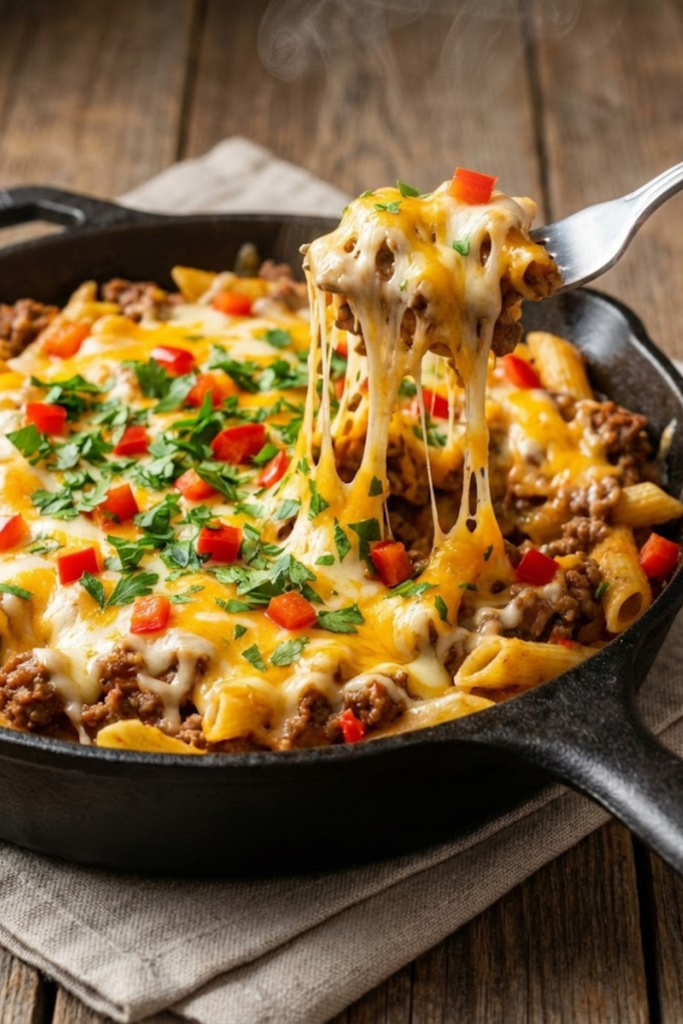 The Ultimate Cheesy Ground Beef Pasta Skillet: Easy 30-Minute Dinner (2026) 5 Article Images 4 2
