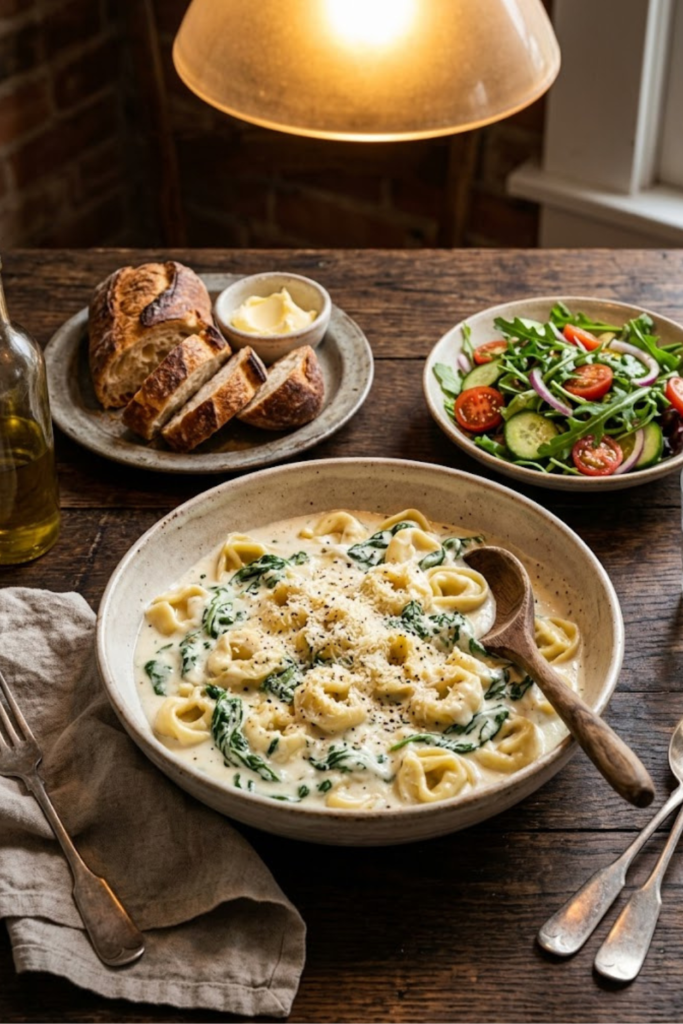 2026 Best Creamy Spinach Cheese Tortellini with Parmesan Garlic Sauce Recipe 6 Untitled Design 5 19