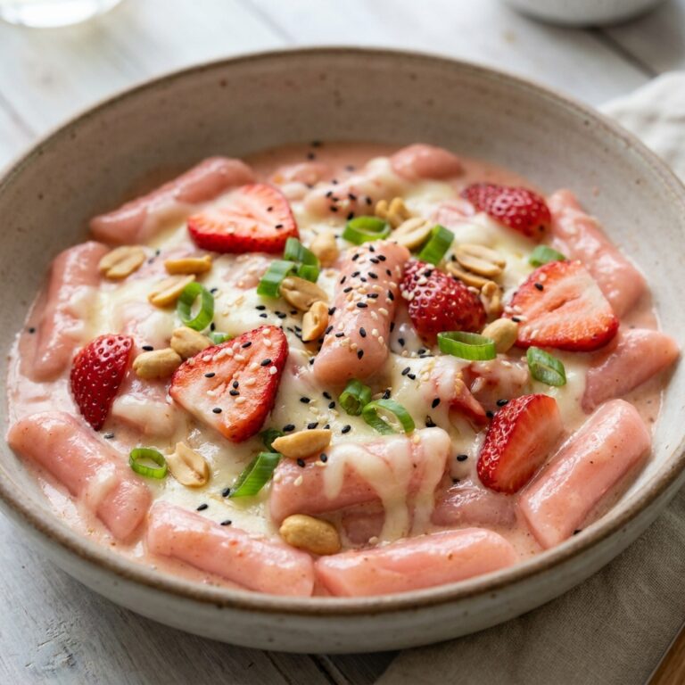 Rose tteokbokki recipe