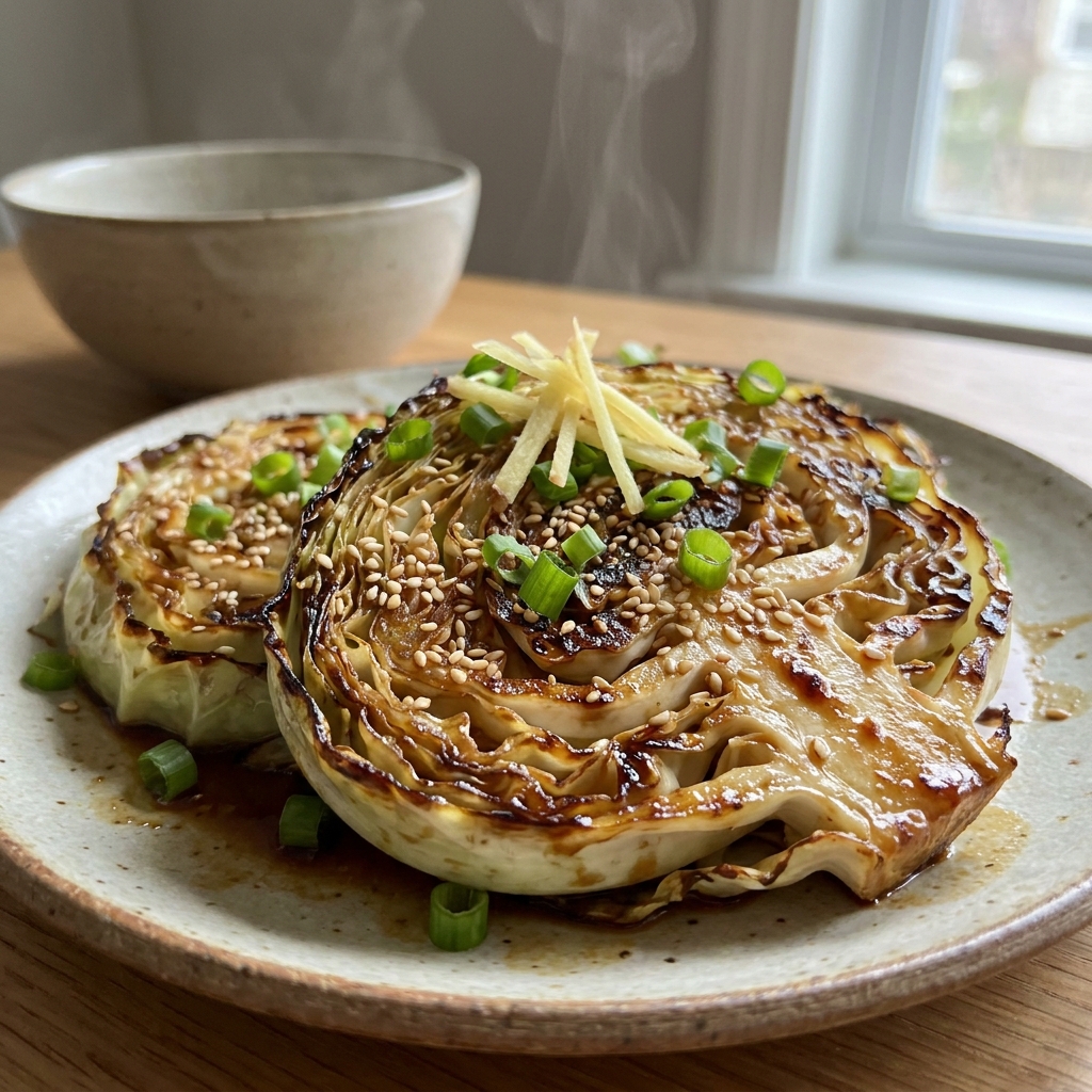 Absolutely, miso cabbage steaks are one of the most forgiving roasted vegetable recipes possible. The thick cabbage slices hold together beautifully, and the glaze prevents drying out. Beginning cooks consistently achieve excellent results with miso cabbage steaks on their first attempt.