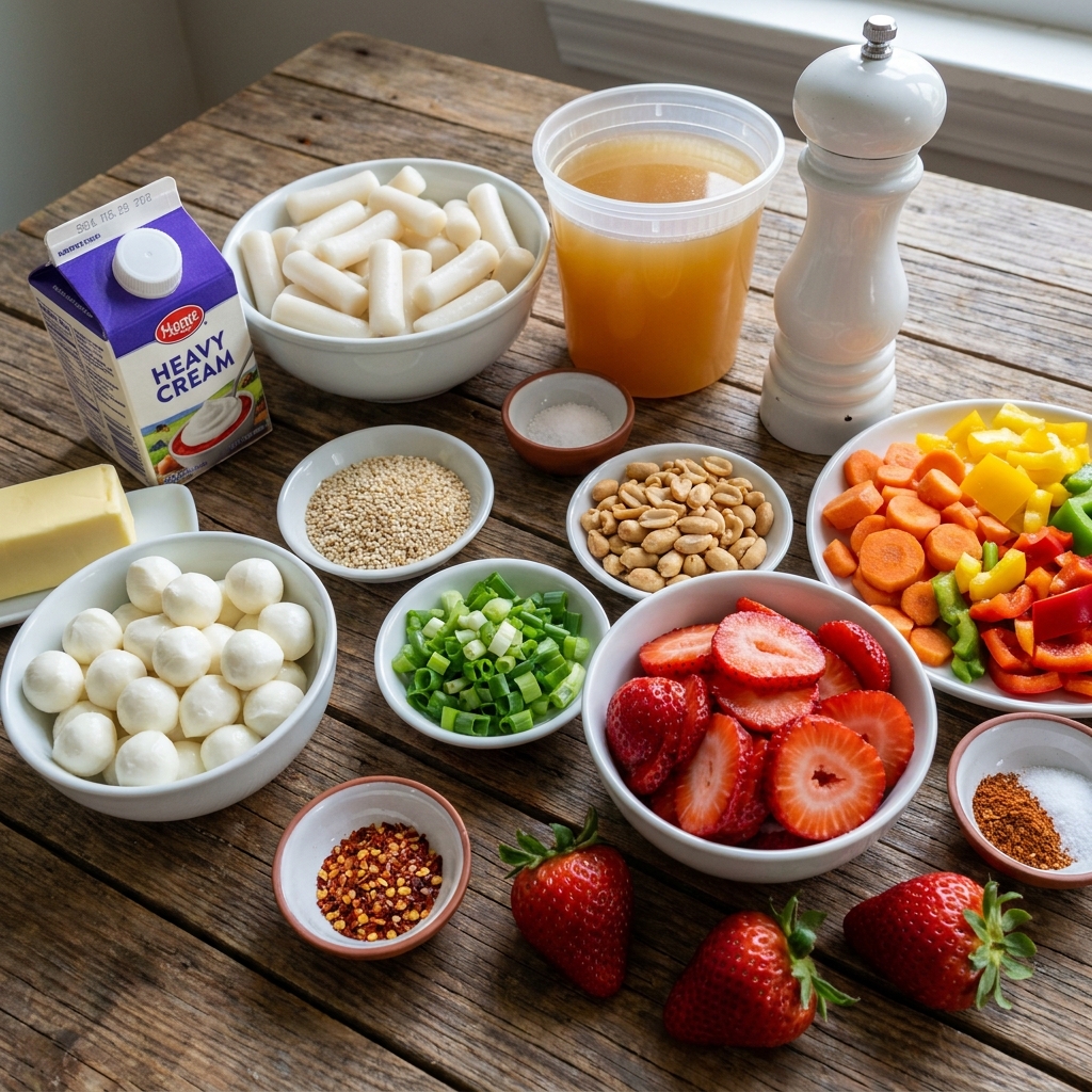 Rose tteokbokki recipe