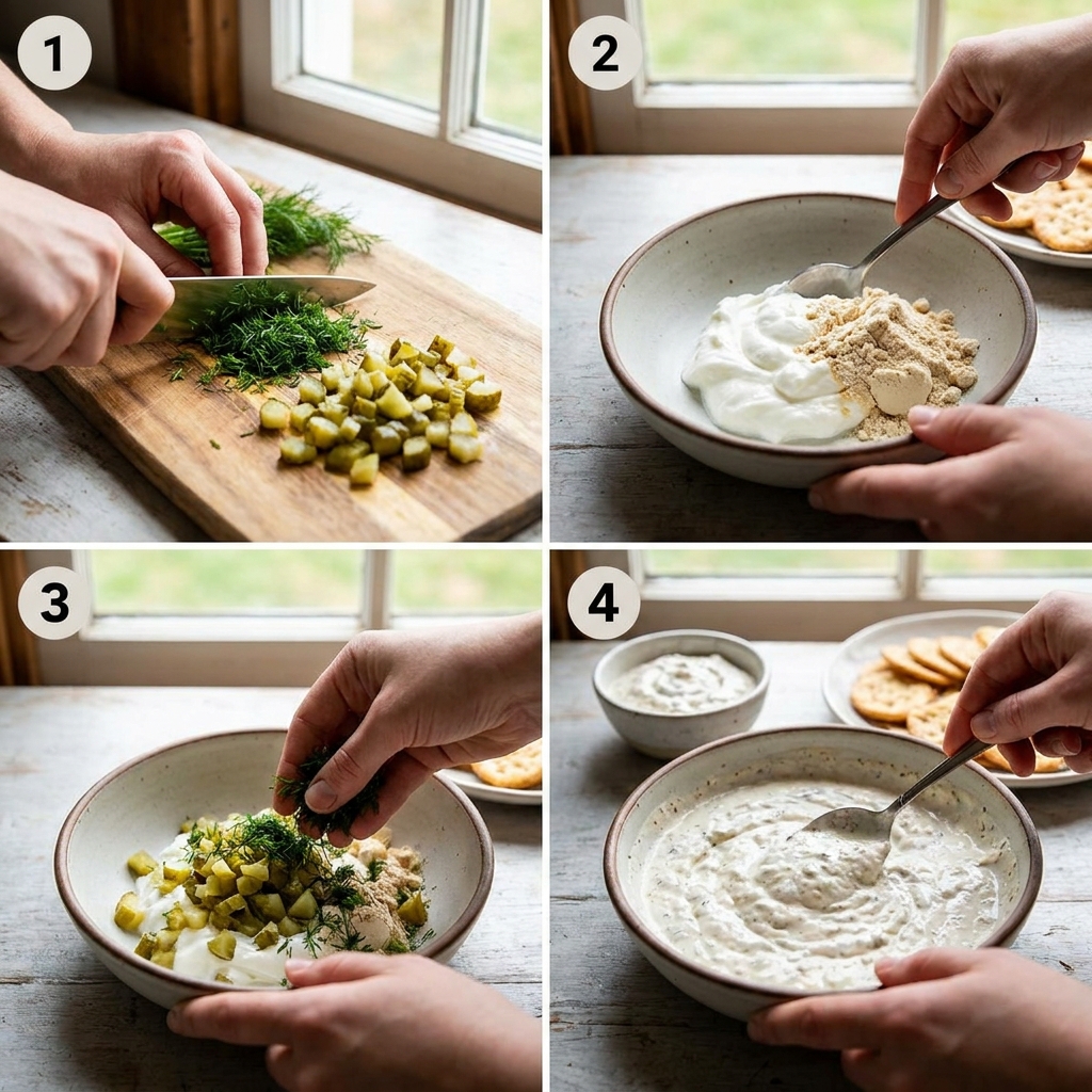 Protein Dill Pickle Dip