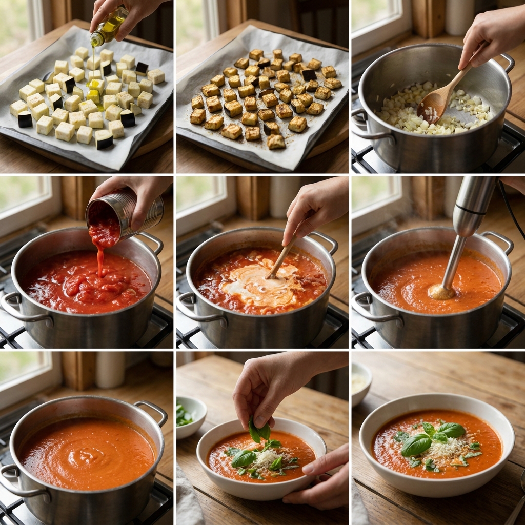 Eggplant parmesan soup recipe