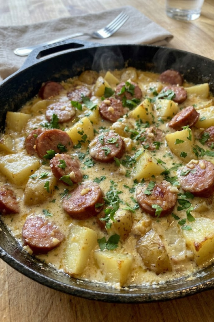 Creamy Sausage and Potato Skillet with Garlic Parmesan Quick Dinner Recipe (2026 Edition) 4 Untitled Design 3 40