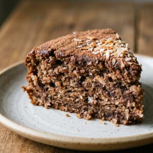 healthy chocolate coconut snack cake gluten free