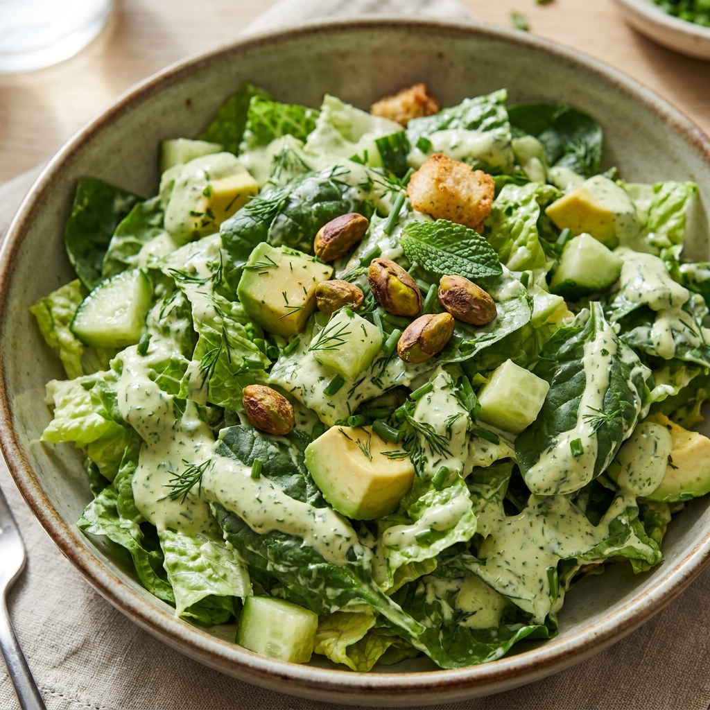 viral green goddess salad recipe
