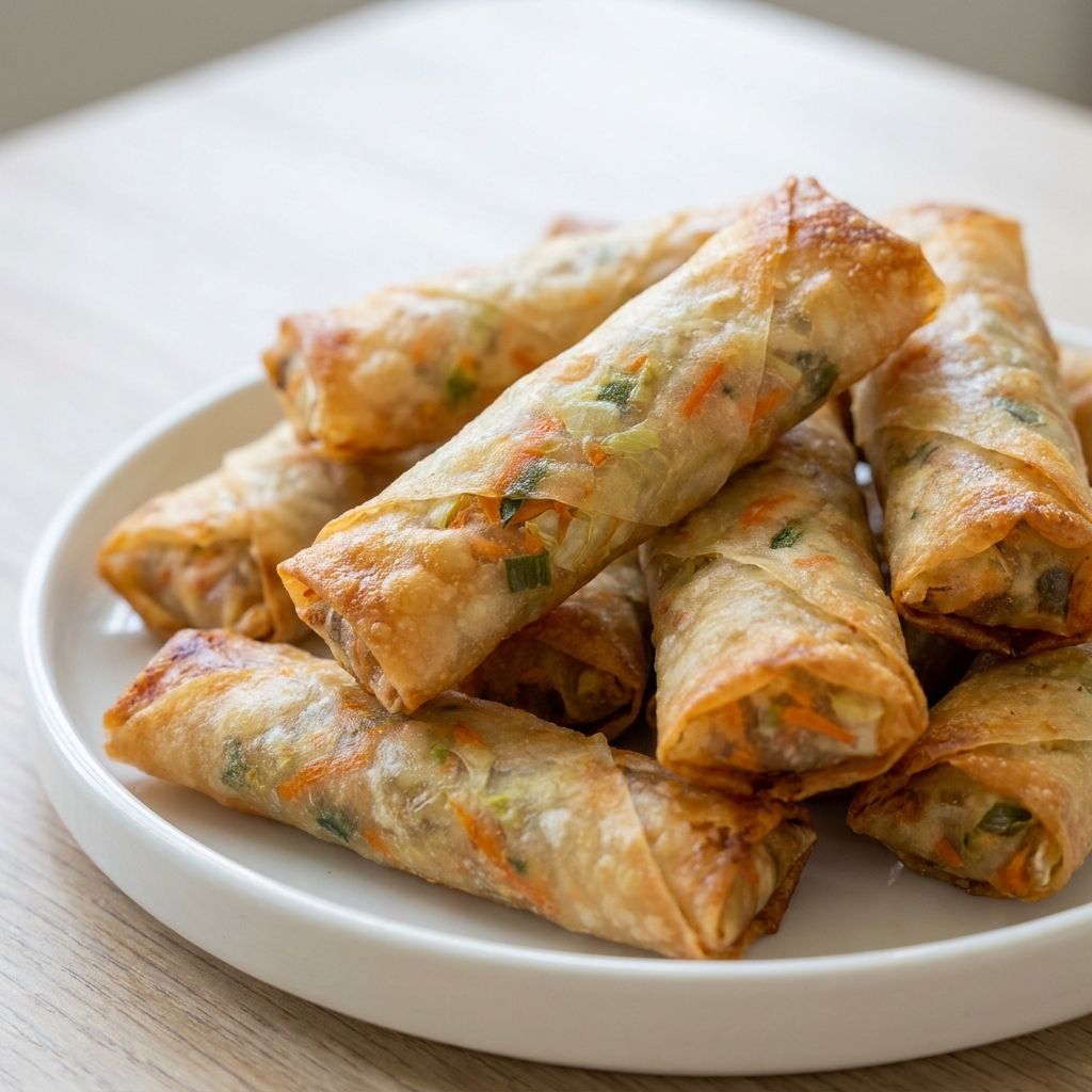 Air fryer lumpia chips weight loss snack Recipe