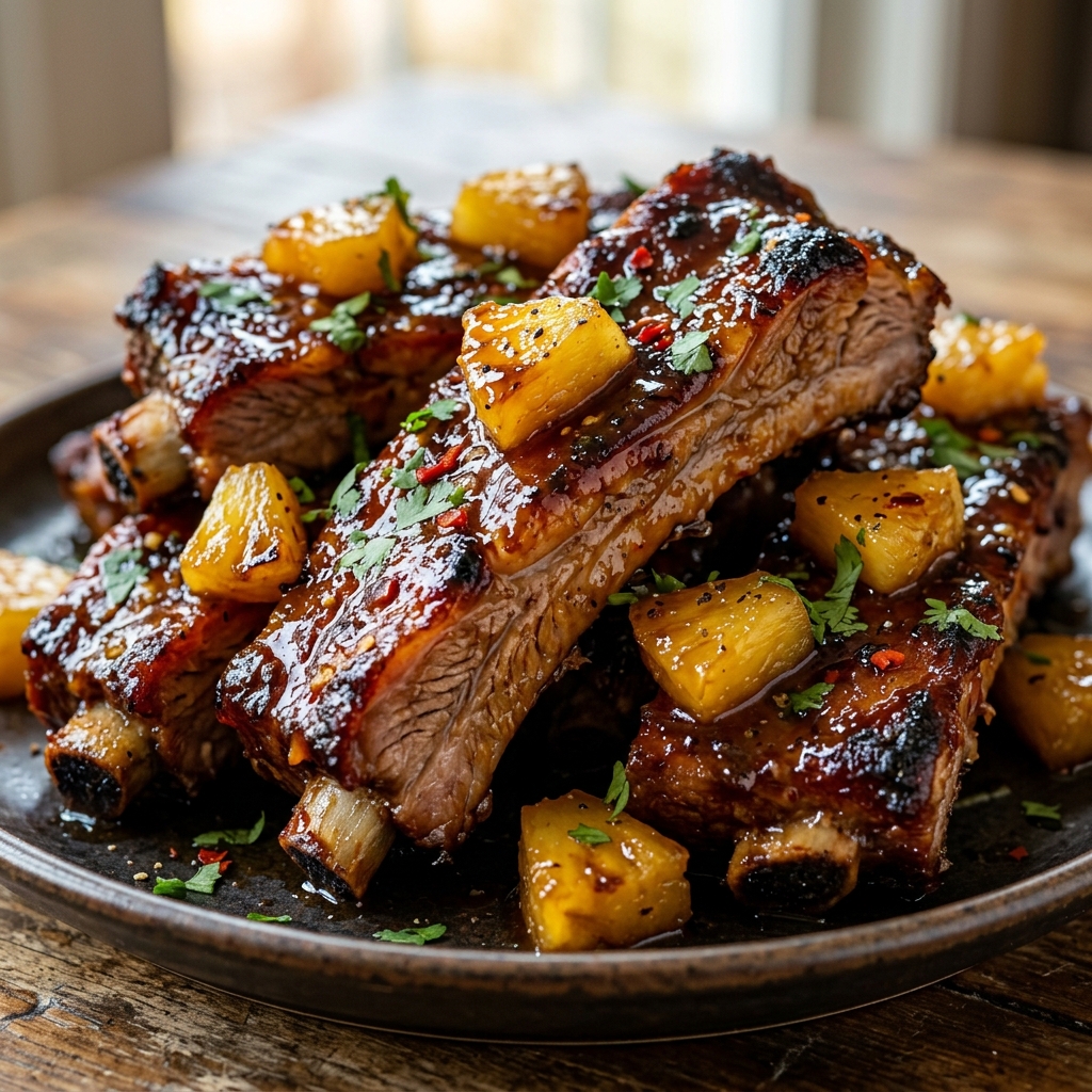 Sticky Pineapple Ribs Recipe