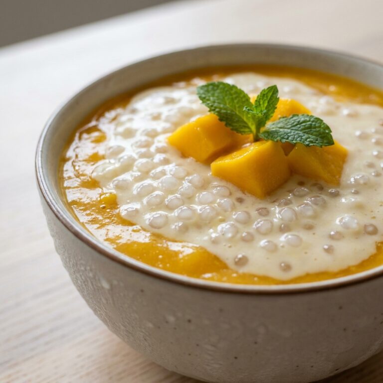 mango sago pudding recipe