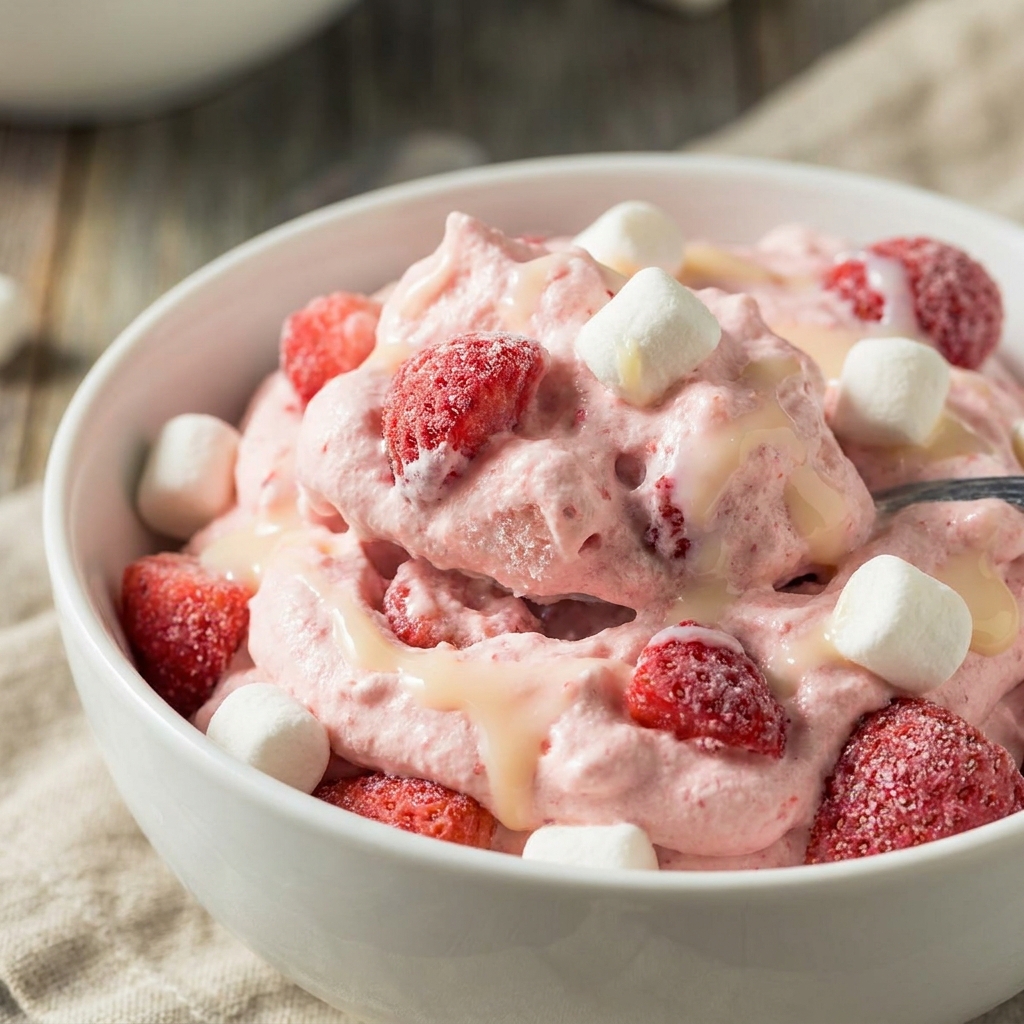 frozen strawberry fluff recipe