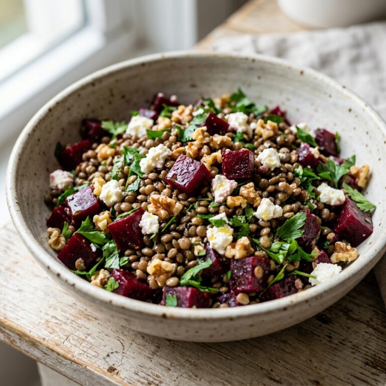 No-Cook Beet and Lentil Salad Recipe