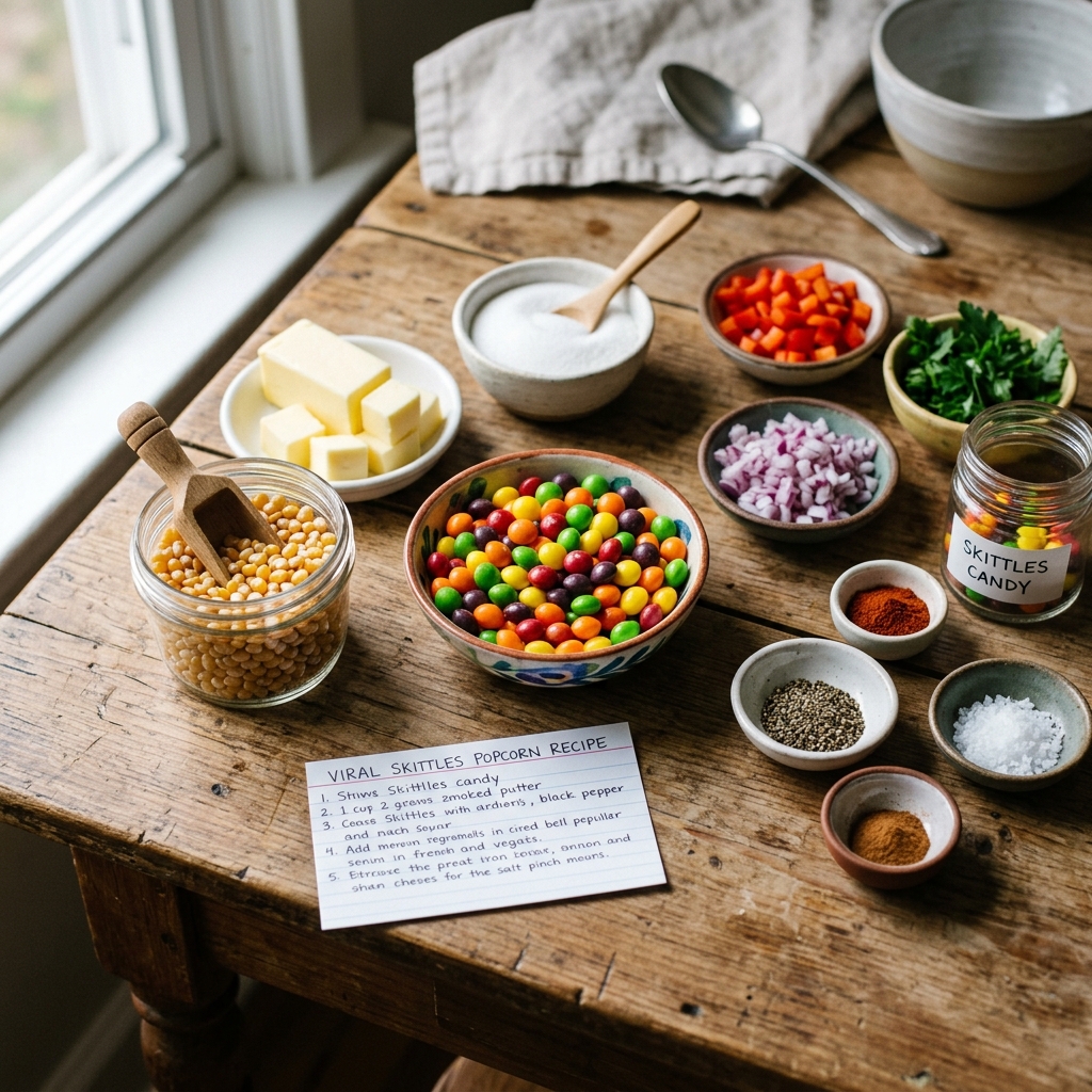 Viral Skittles Popcorn Recipe: A Sweet and Colorful Treat 2026 13 Viral Skittles Popcorn Recipe