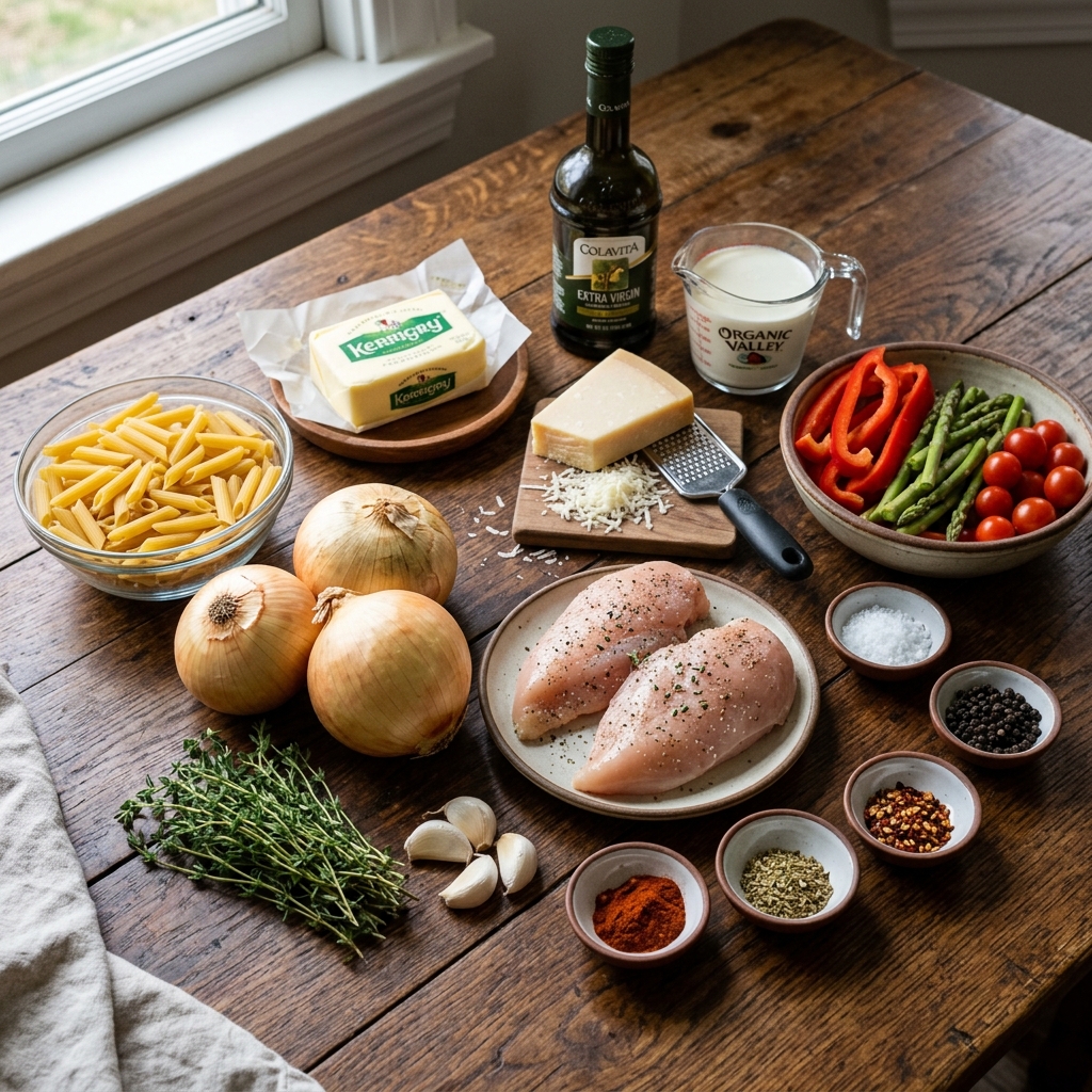 Caramelized Onion Chicken Pasta Recipe: A Gourmet Homemade Meal 2026 13 Caramelized Onion Chicken Pasta Recipe