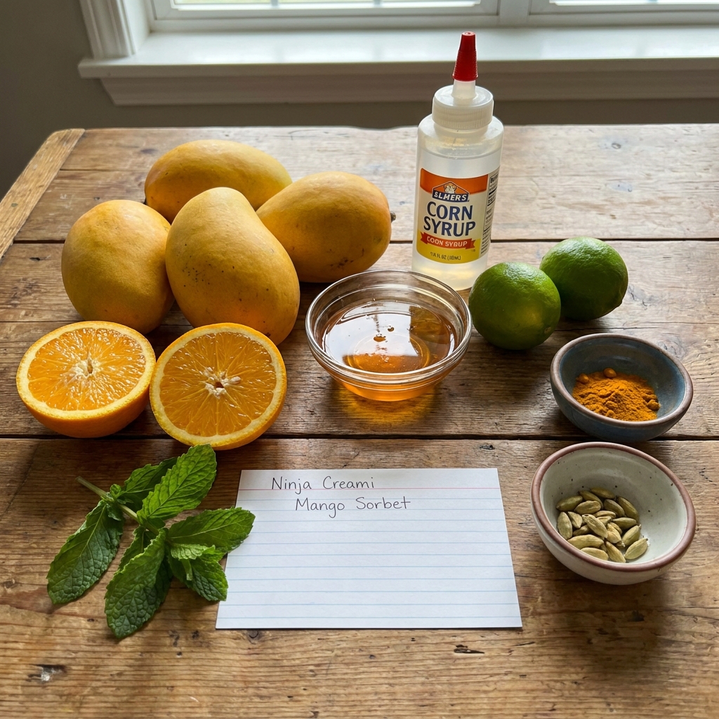 Ninja Creami Mango Sorbet Recipe: Homemade Tropical Frozen Dessert 2026 13 Ninja Creami Mango Sorbet Recipe