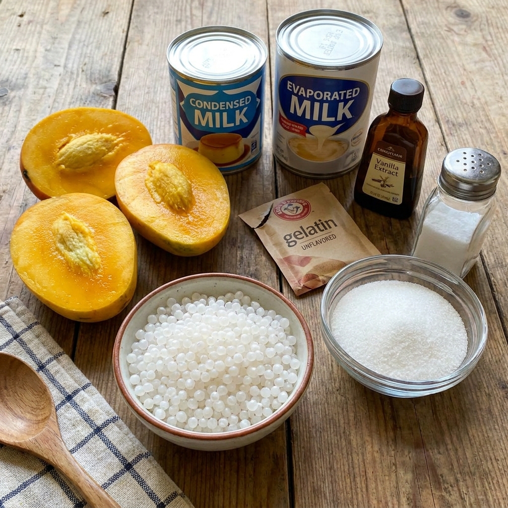 mango sago pudding recipe