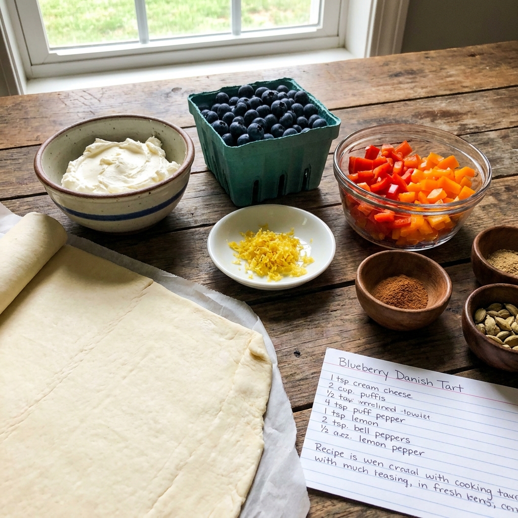Blueberry Danish Tart Recipe