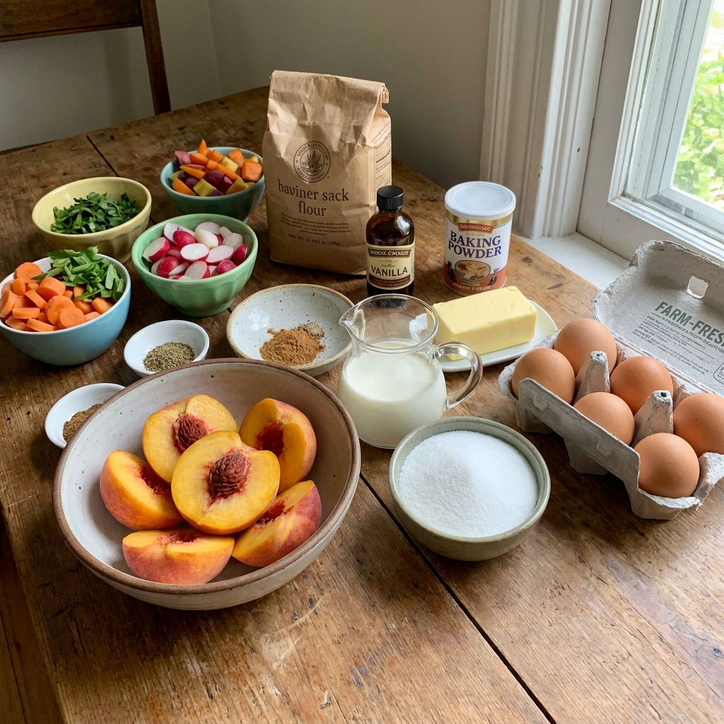 Peaches and Cream Victoria Sandwich Recipe