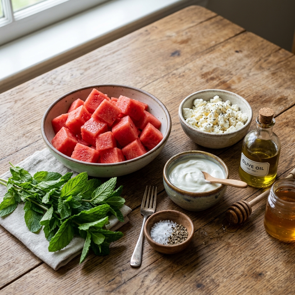 Watermelon With Whipped Feta Recipe