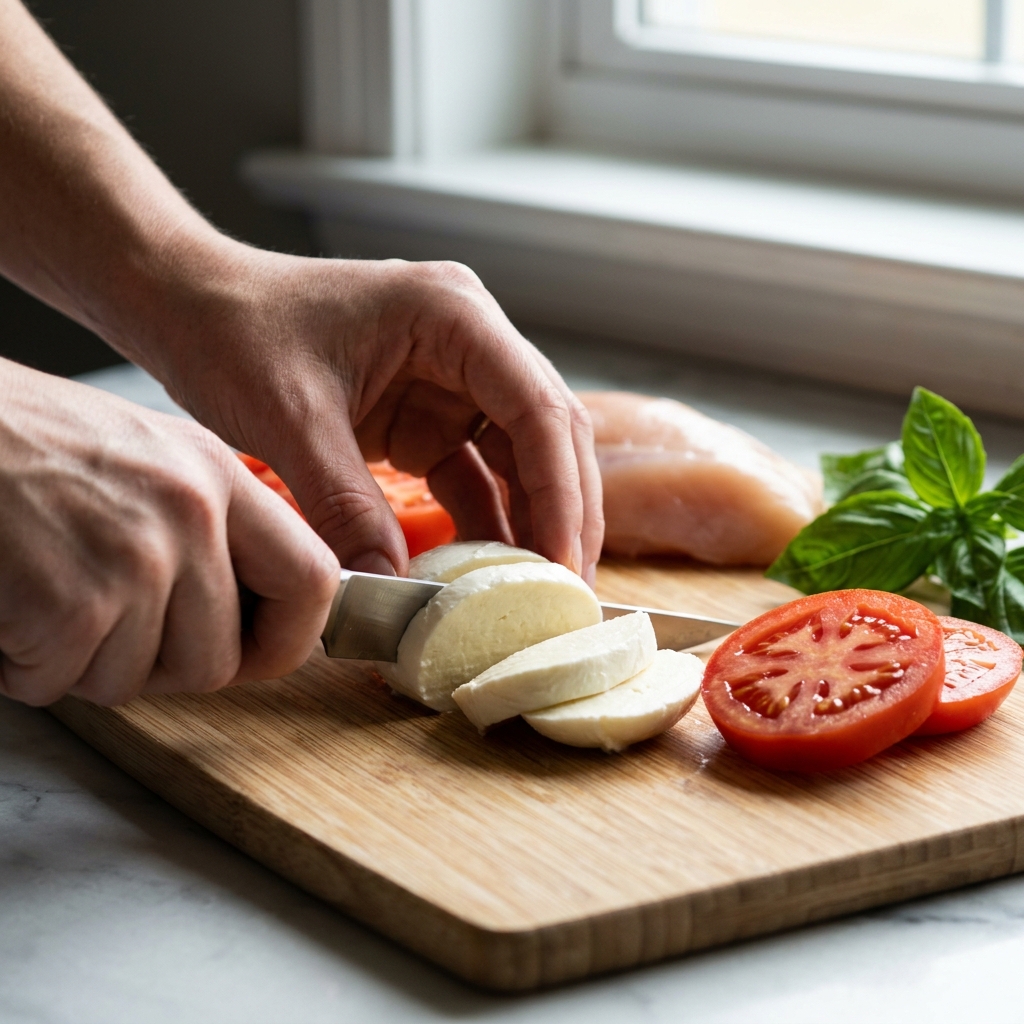 One Pan Caprese Chicken Recipe