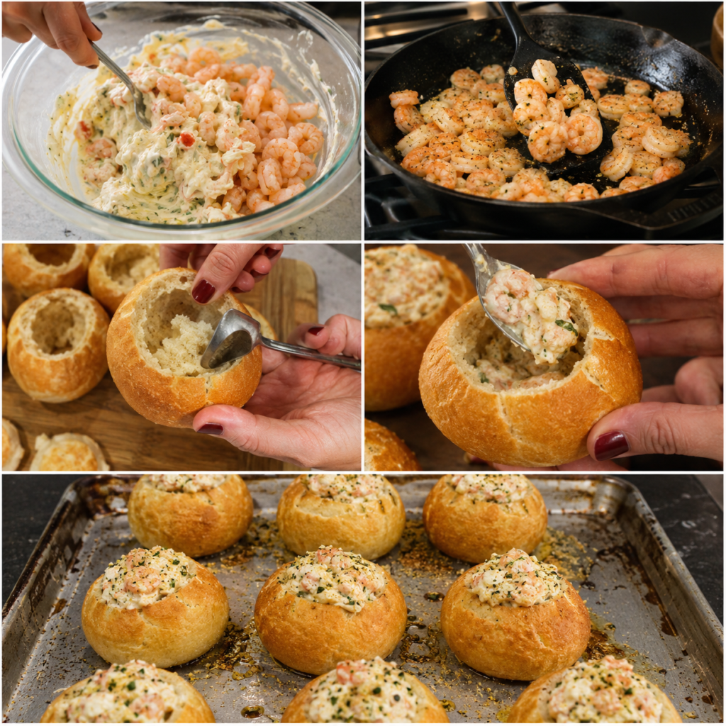 Crabby Shrimp Stuffed Garlic Bread Bombs Recipe: Crispy Seafood Appetizer 2026 14 crabby shrimp stuffed garlic bread bombs recipe