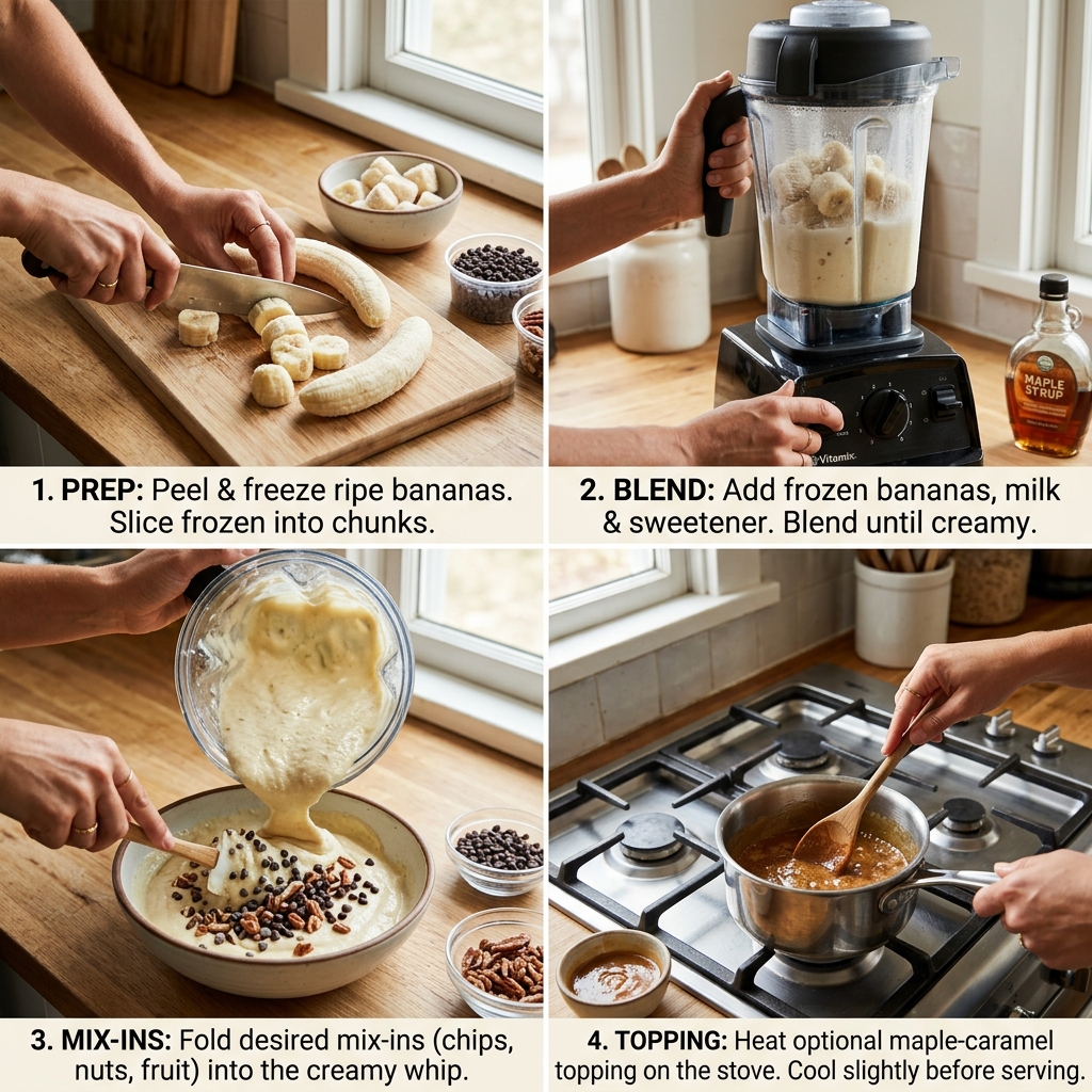 Viral Banana Whip Sorbet Recipe: Easy 1-Ingredient Treat 2026 14 Viral Banana Whip Sorbet Recipe
