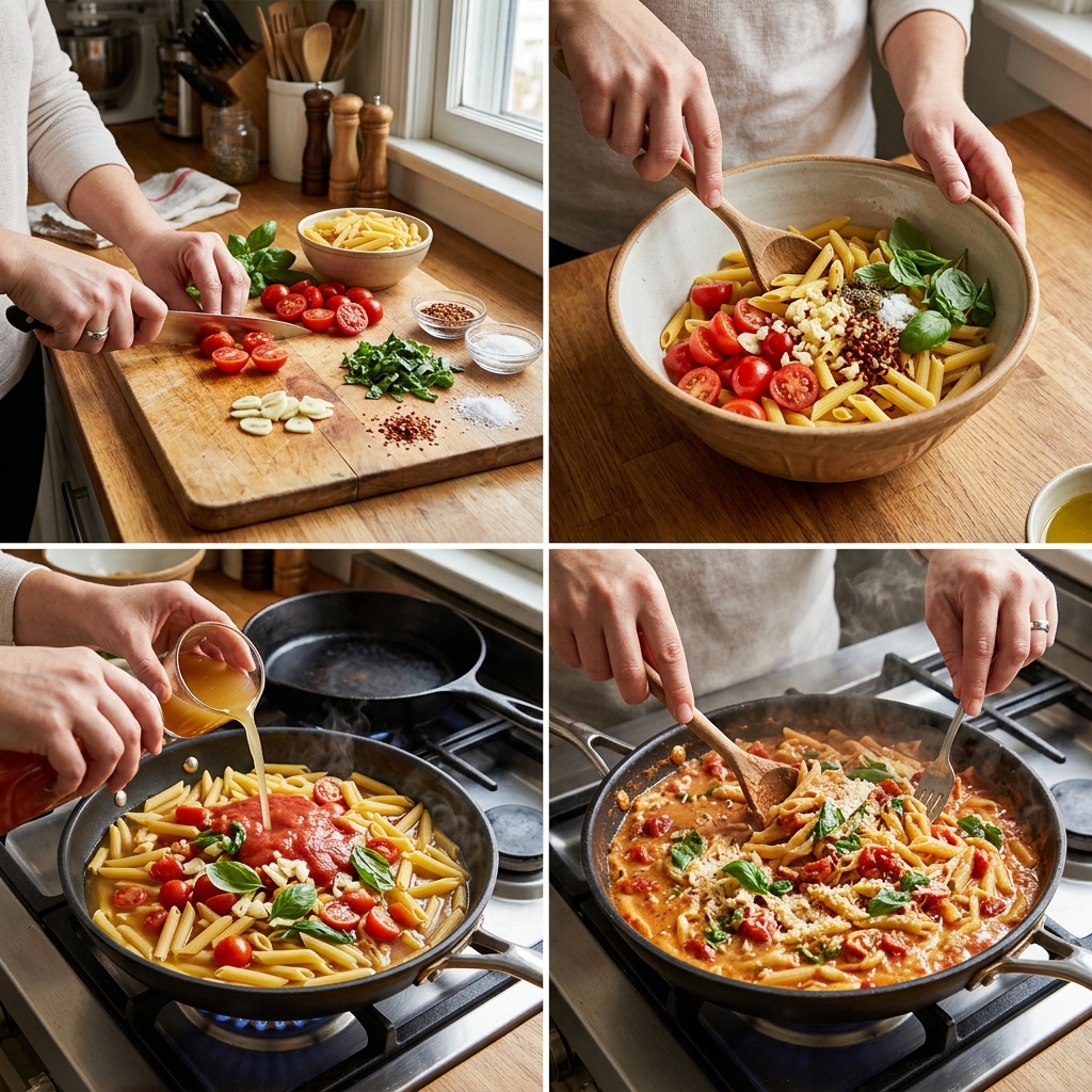 Viral One Pan Pasta Recipe: The Ultimate Quick Dinner 2026 14 Viral One Pan Pasta Recipe