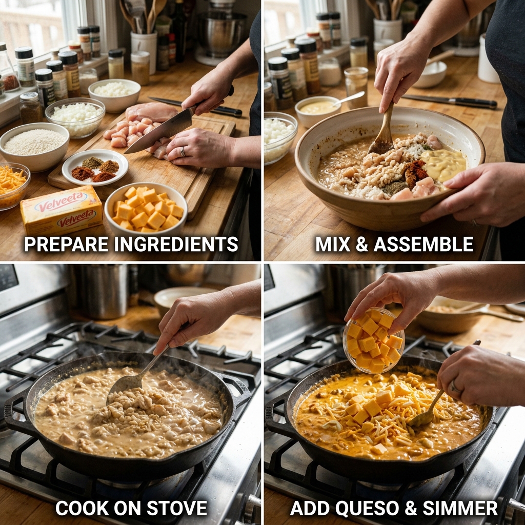 Viral Queso Swim Chicken And Rice Recipe 2026 14 Viral Queso Swim Chicken And Rice Recipe