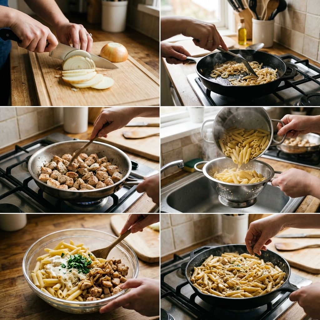 Caramelized Onion Chicken Pasta Recipe: A Gourmet Homemade Meal 2026 14 Caramelized Onion Chicken Pasta Recipe