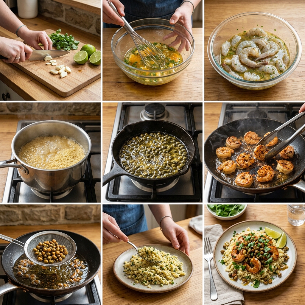 Mojo Shrimp With Couscous and Fried Capers Recipe 2026 14 Mojo Shrimp With Couscous and Fried Capers Recipe
