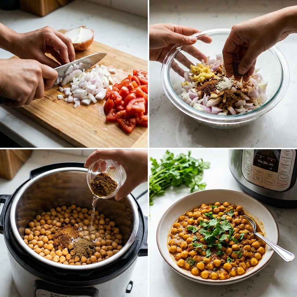 Chana Masala Instant Pot Zero Oil: Easy Chickpea Curry Recipe 2026 14 chana masala instant pot zero oil