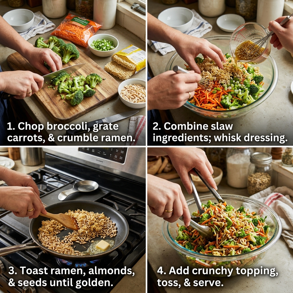 Crunchy Ramen Broccoli Slaw recipe