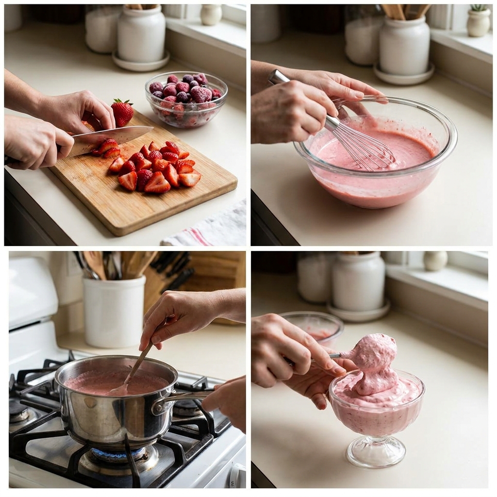 frozen strawberry fluff recipe