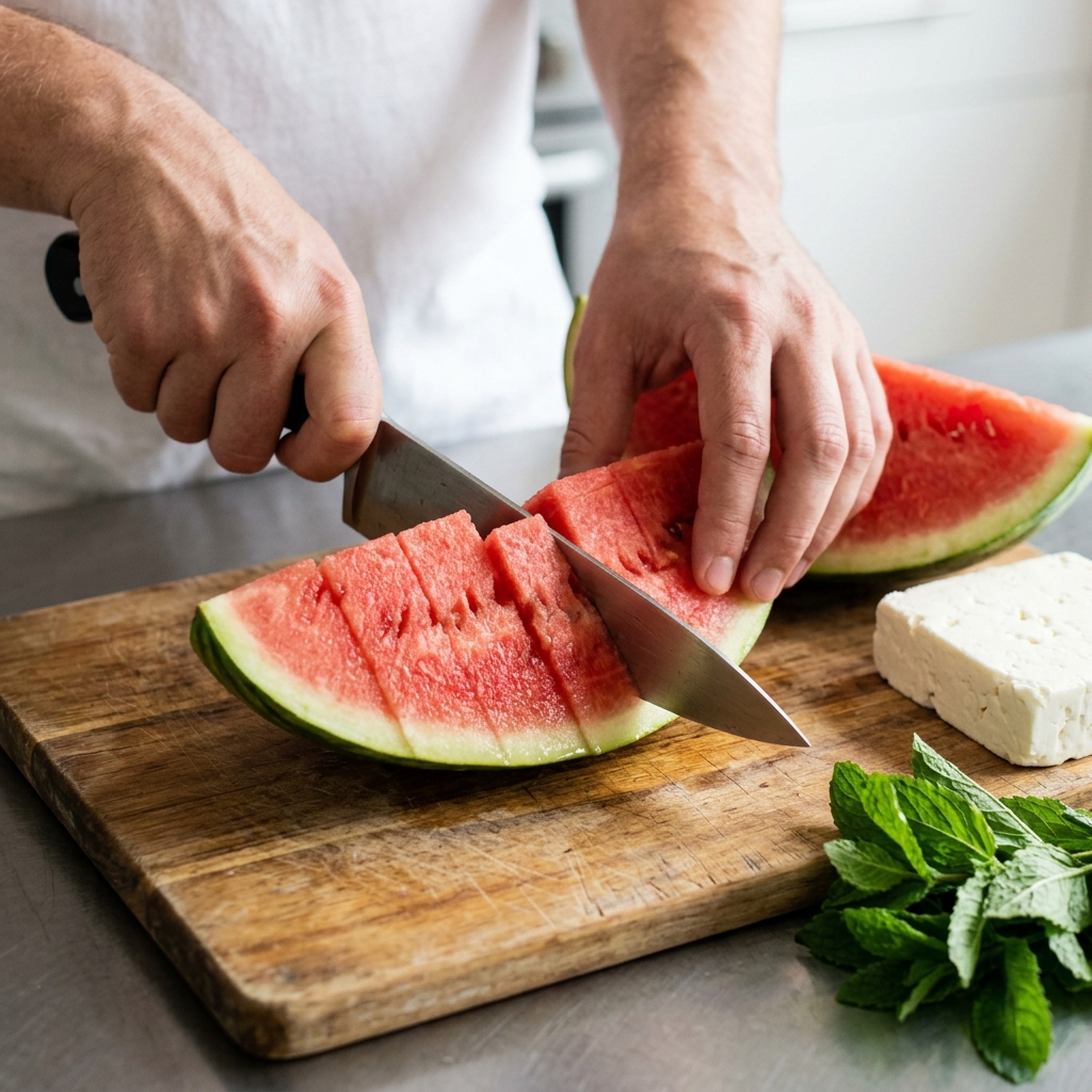 Watermelon With Whipped Feta Recipe