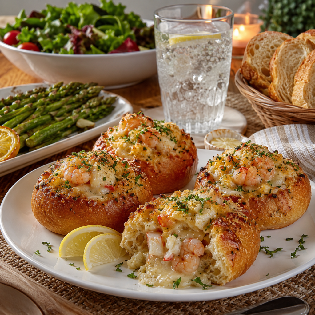 Crabby Shrimp Stuffed Garlic Bread Bombs Recipe: Crispy Seafood Appetizer 2026 15 crabby shrimp stuffed garlic bread bombs recipe