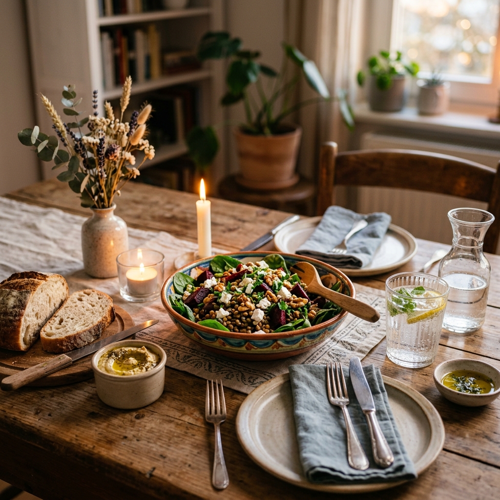 No-Cook Beet and Lentil Salad Recipe