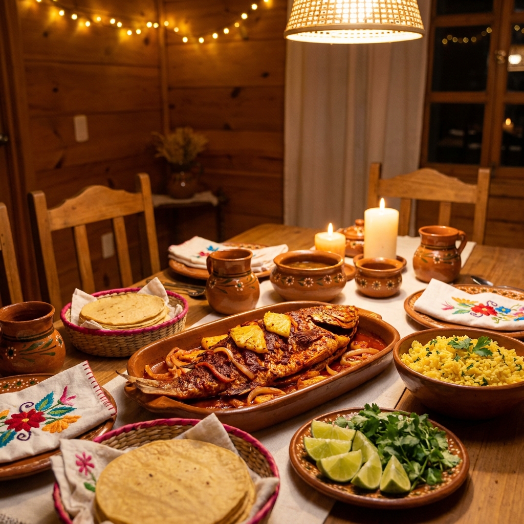 Roasted Fish al Pastor recipe