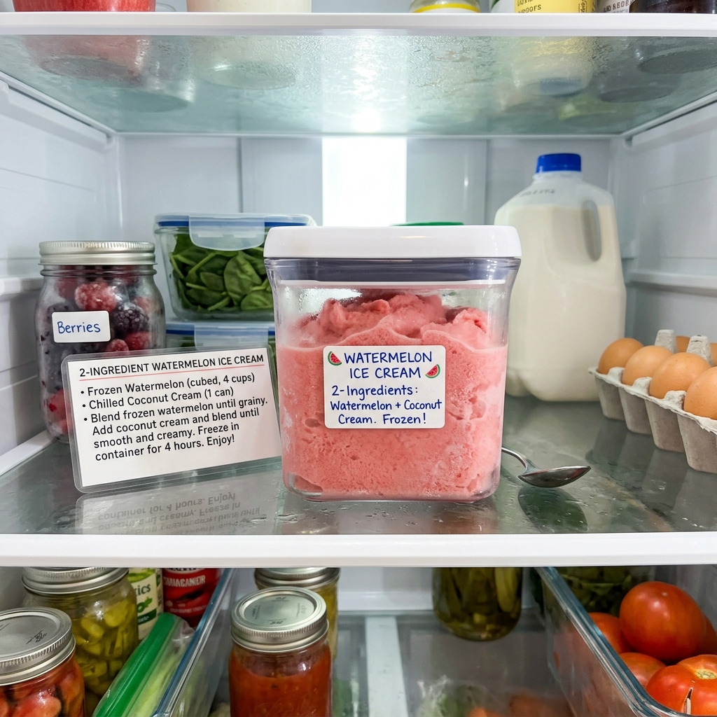 2-Ingredient Watermelon Ice Cream Recipe 2026 16 2-Ingredient Watermelon Ice Cream Recipe