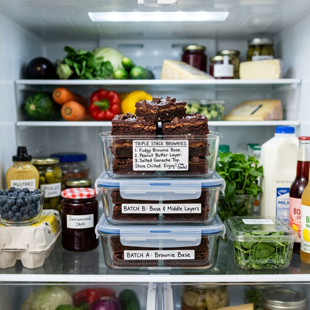 Triple Stack Brownies recipe