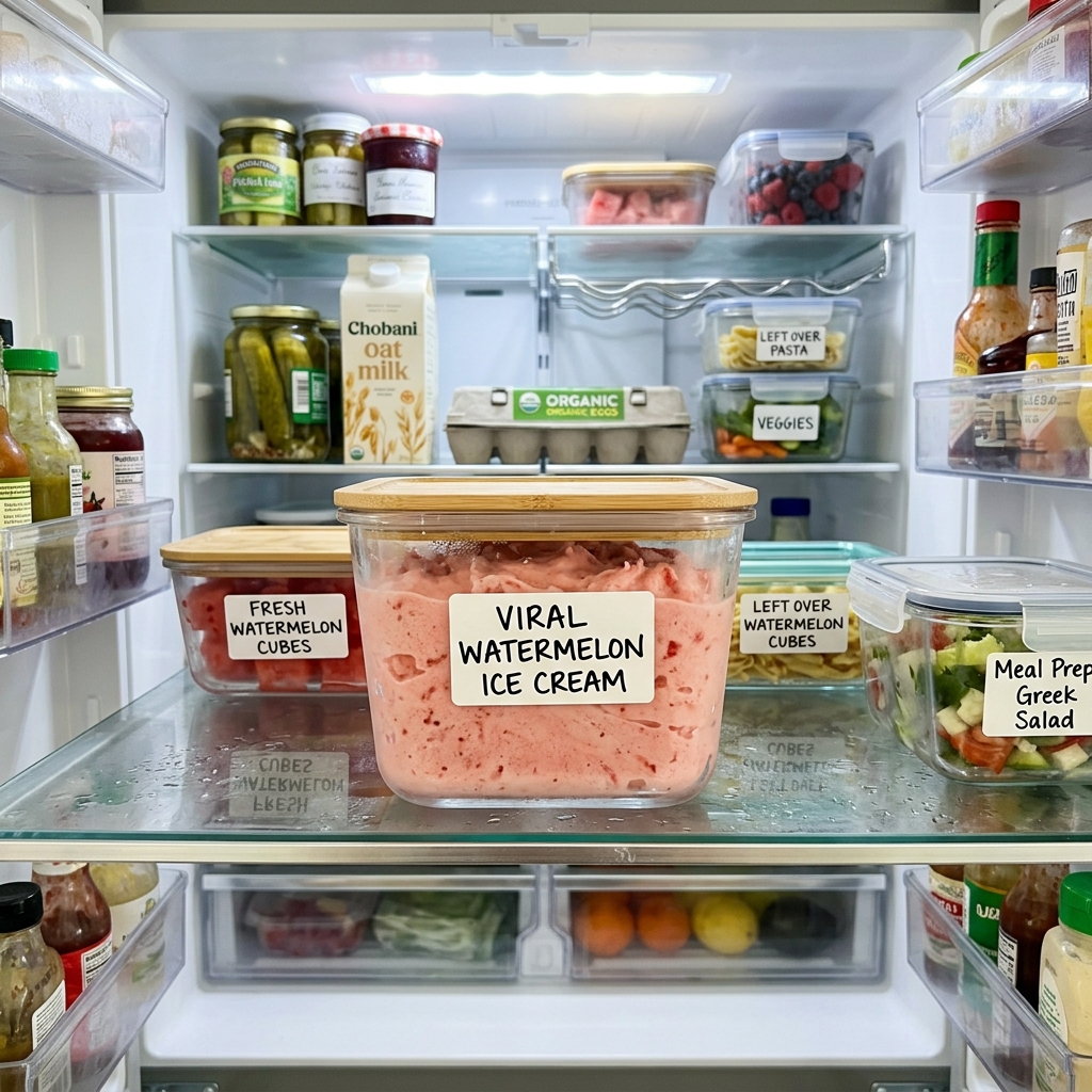 Viral Watermelon Ice Cream Recipe