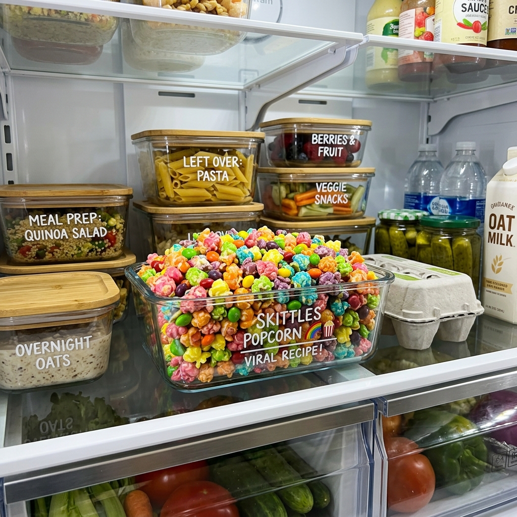 Viral Skittles Popcorn Recipe: A Sweet and Colorful Treat 2026 16 Viral Skittles Popcorn Recipe